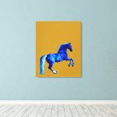 Grandson der Godolphin Arabian Blu Canvas Print Leinwanddruck (Insitu (Holzboden))