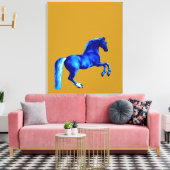 Grandson der Godolphin Arabian Blu Canvas Print Leinwanddruck (Insitu (Wohnzimmer))