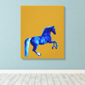 Grandson der Godolphin Arabian Blu Canvas Print Leinwanddruck (Insitu (Holzboden))