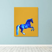 Grandson der Godolphin Arabian Blu Canvas Print Leinwanddruck (Insitu (Holzboden))