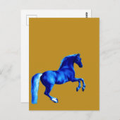Grandson der Godolphin Arabian Blu Canvas Print Postkarte (Vorne/Hinten)