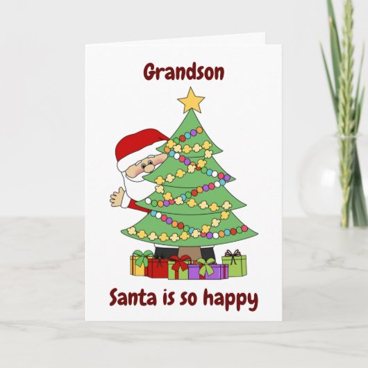 **GRANDSON** DIESES SANTA IST NUR FÜR SIE KARTE (Vorderseite)