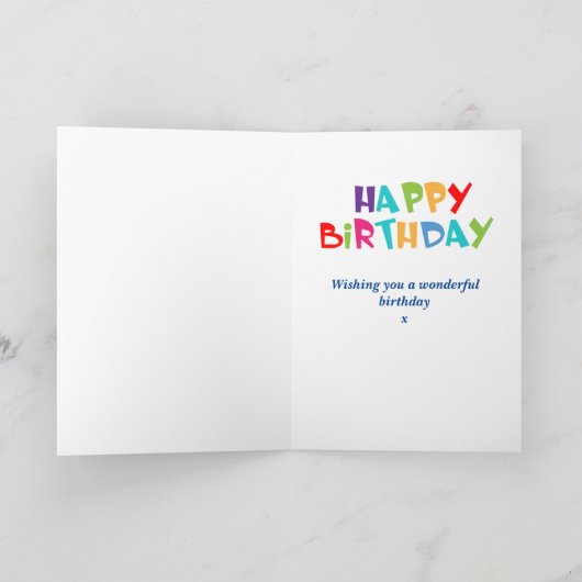 Grandson Dinosaur 1. Geburtstag Karte (Innenseite)