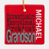 Grandson Extraordinaire CUSTOM Keramikornament (Vorderseite)