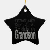 Grandson Extraordinaire Keramik Ornament (Hinten)