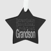 Grandson Extraordinaire Ornament (Rückseite)