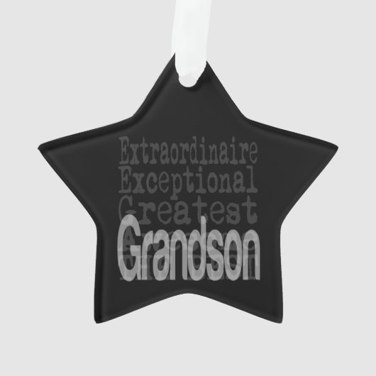 Grandson Extraordinaire Ornament (Rückseite)