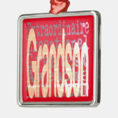 Grandson Extraordinaire Ornament Aus Metall (Links)