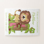 Grandson First Birthday Niedlich Lion Puzzle (Horizontal)