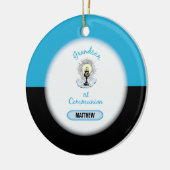 Grandson First Communation, Blue Cup Keramik Ornament (Links)
