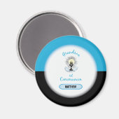 Grandson First Communation, Blue Cup Magnet (Vorderseite/Rückseite)