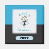 Grandson First Communation, Blue Cup Magnet (Vorne)