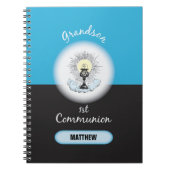 Grandson First Communation, Blue Cup Notizblock (Vorderseite)