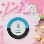 Grandson First Communation, Blue Cup Pappteller (Party)