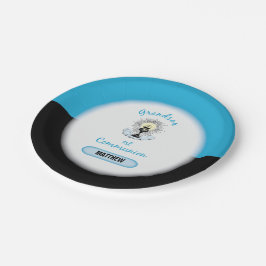 Grandson First Communation, Blue Cup Pappteller