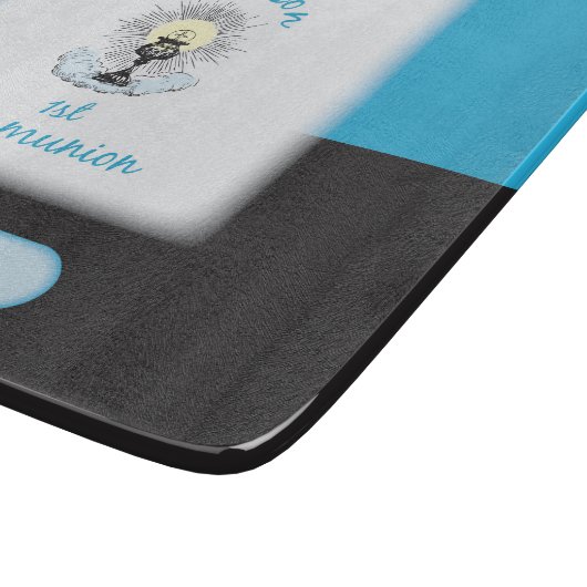 Grandson First Communation, Blue Cup Schneidebrett (Ecke)