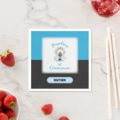 Grandson First Communation, Blue Cup Serviette (Beispiel)