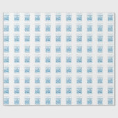 Grandson First Communion Blue, Weizen, Trauben Geschenkpapier (Flach)