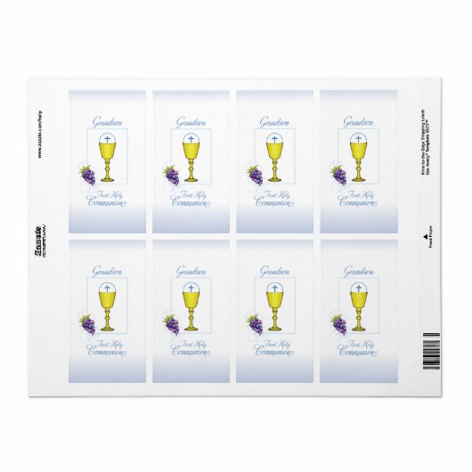 Grandson First Communion, Chalice mit Gastgeber (Vorne)