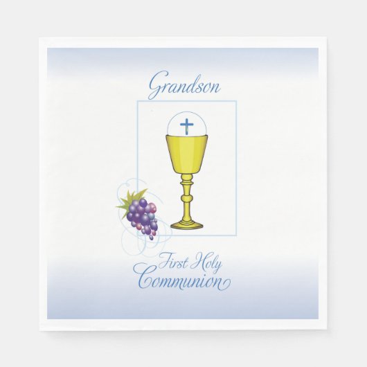 Grandson First Communion, Chalice mit Gastgeber Serviette (Vorderseite)