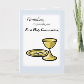 Grandson First Communion Karte (Vorderseite)