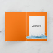 Grandson Geburtstag Clownfisch in Algen Karte (Innenseite)