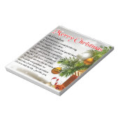 Grandson Gedicht - Weihnachtsdesign Notizblock (Rotiert)