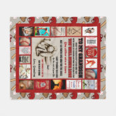 Grandson-Geschenke| zu meiner Großmutter-Liebe von Fleecedecke (Vorderseite (Horizontal))