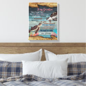 Grandson Gift | Brief an meinen Großvater Leinwanddruck (Insitu (Schlafzimmer))