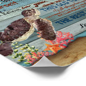 Grandson Gift | Brief an meinen Großvater Poster (Ecke)