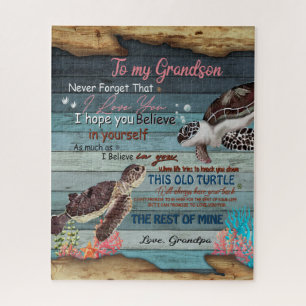 Grandson Gift Brief an meinen Großvater Puzzle