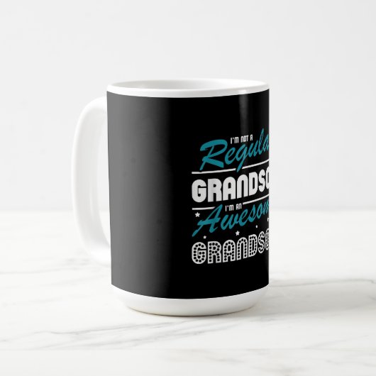 Grandson Gift | Ich bin kein regelmäßiger Großvate Kaffeetasse (Vorderseite Links)