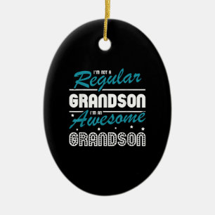 Grandson Gift   Ich bin kein regelmäßiger Großvate Keramik Ornament