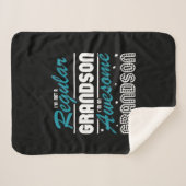 Grandson Gift | Ich bin kein regelmäßiger Großvate Sherpadecke (Vorderseite (Horizontal))