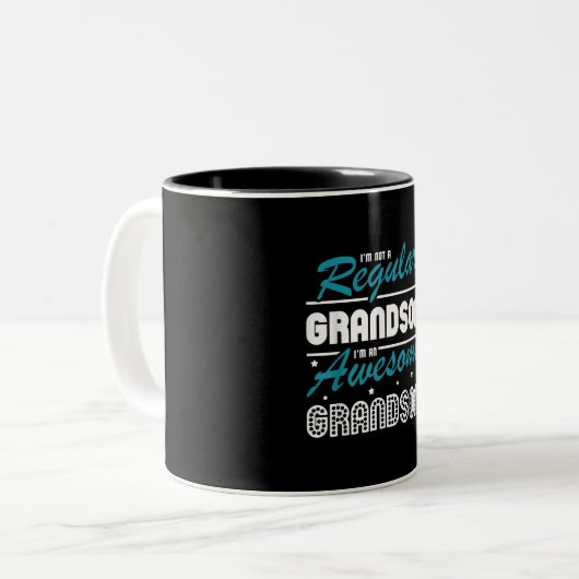 Grandson Gift | Ich bin kein regelmäßiger Großvate Zweifarbige Tasse (Vorderseite Links)