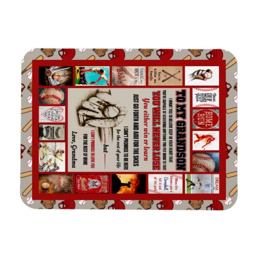 Grandson Gifts | Zu meiner Grandson-Liebe von Oma Magnet (Horizontal)