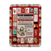 Grandson Gifts | Zu meiner Grandson-Liebe von Oma Magnet (Vertikal)