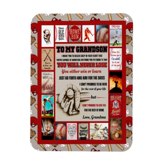 Grandson Gifts | Zu meiner Grandson-Liebe von Oma Magnet (Vertikal)