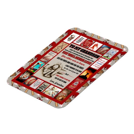 Grandson Gifts | Zu meiner Grandson-Liebe von Oma Magnet (Linke Seite)