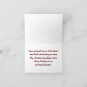 Grandson Gnome Weihnachtskarte Feiertagskarte (Innenseite)