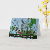 Grandson, Good bye From Terminally ill Grandparent Karte (Gelbe Blume)