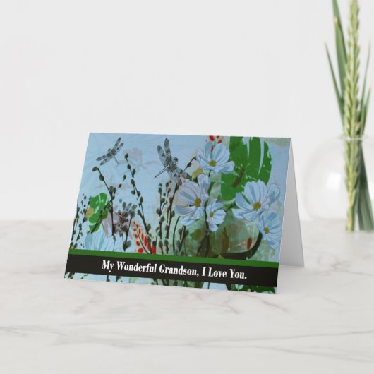 Grandson, Good bye From Terminally ill Grandparent Karte (Vorderseite)