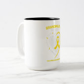 Grandson Grandaughter Kindergeschenk Zweifarbige Tasse (Vorderseite Links)