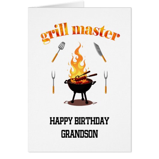 Grandson Grill Master Birthday (Vorne)