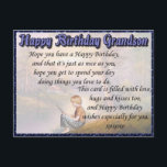 Grandson Happy Birthday Postkarte<br><div class="desc">E-Cards sind zwar großartig in dieser Welt der Technik, aber es gibt nichts ganz so Persönliches wie die persönliche Touch! Die Post-a-Card von Ebbymoo ist eine kostengünstige Möglichkeit, eine besondere und personalisierte Botschaft für Geburtstag, Jubiläum, Get Well, Friendship und viele andere Anlässe zu senden. Schicken Sie einen an jemanden, den...</div>
