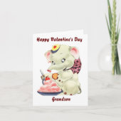 Grandson Happy Valentines' Day Karte (Vorderseite)