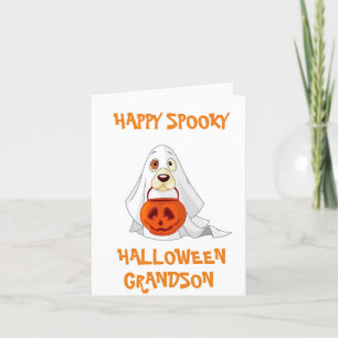**GRANDSON** HAT EINE FREUDE & SPOOKY HALLOWEEN KARTE