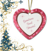 Grandson Heart Keepake Keramik Ornament