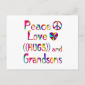 Grandson Hugs Postkarte (Vorderseite)