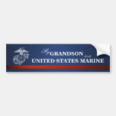 Grandson is a Marine Autoaufkleber (Vorne)